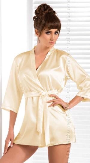 Aria Cream Satin Robe