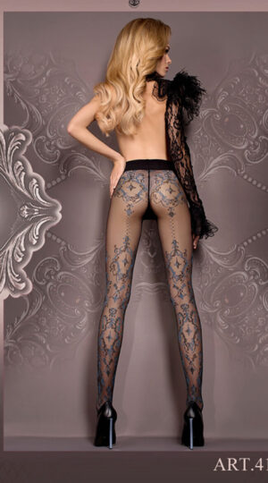 Grey Patterned Tights