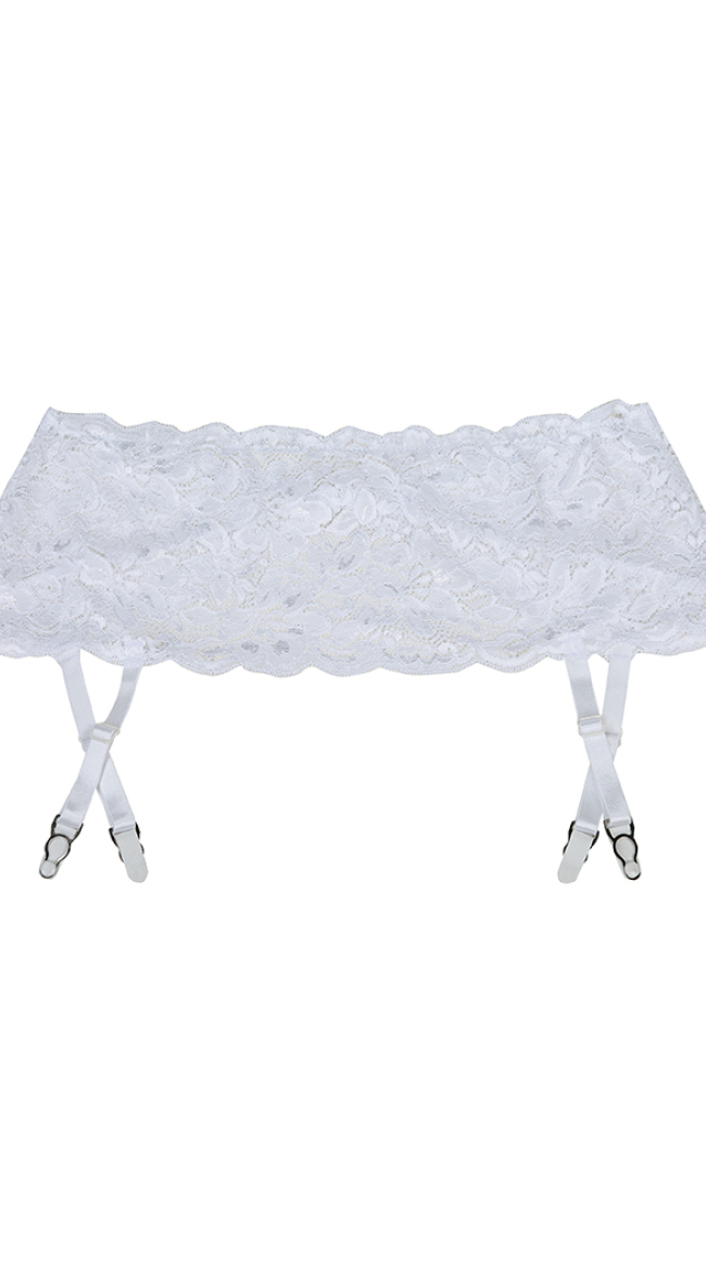 White Lace Garterbelt