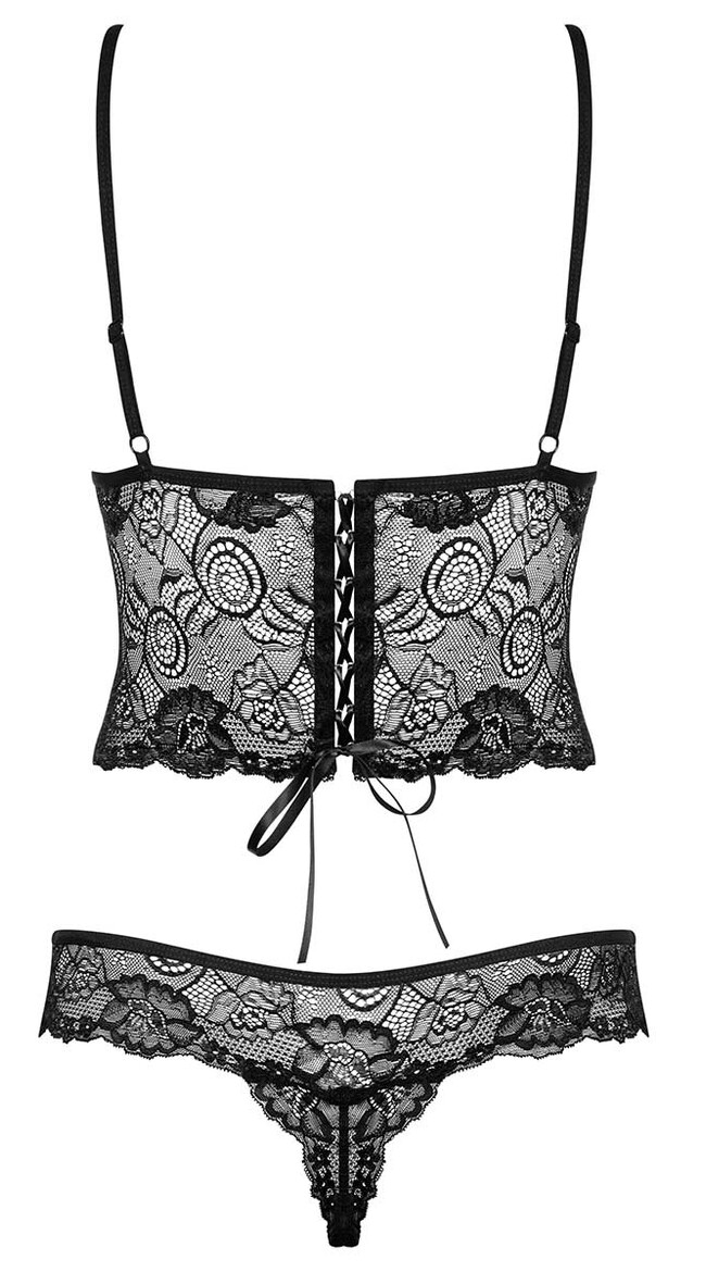 Alluria Black Lace Teddy