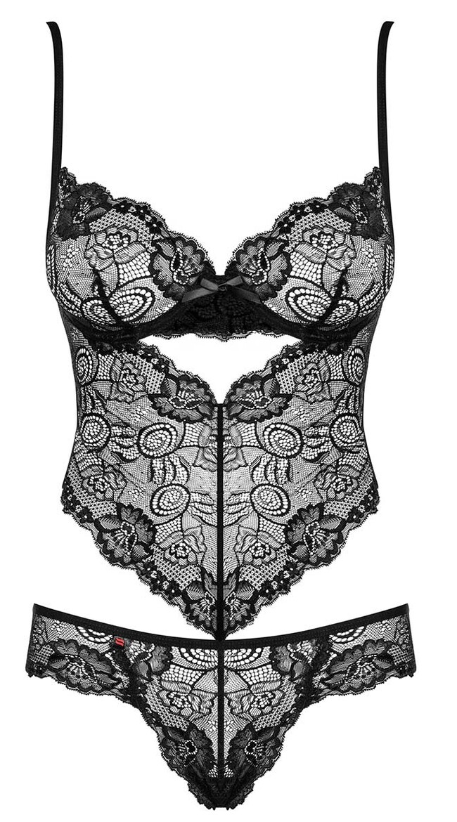 Alluria Black Lace Teddy