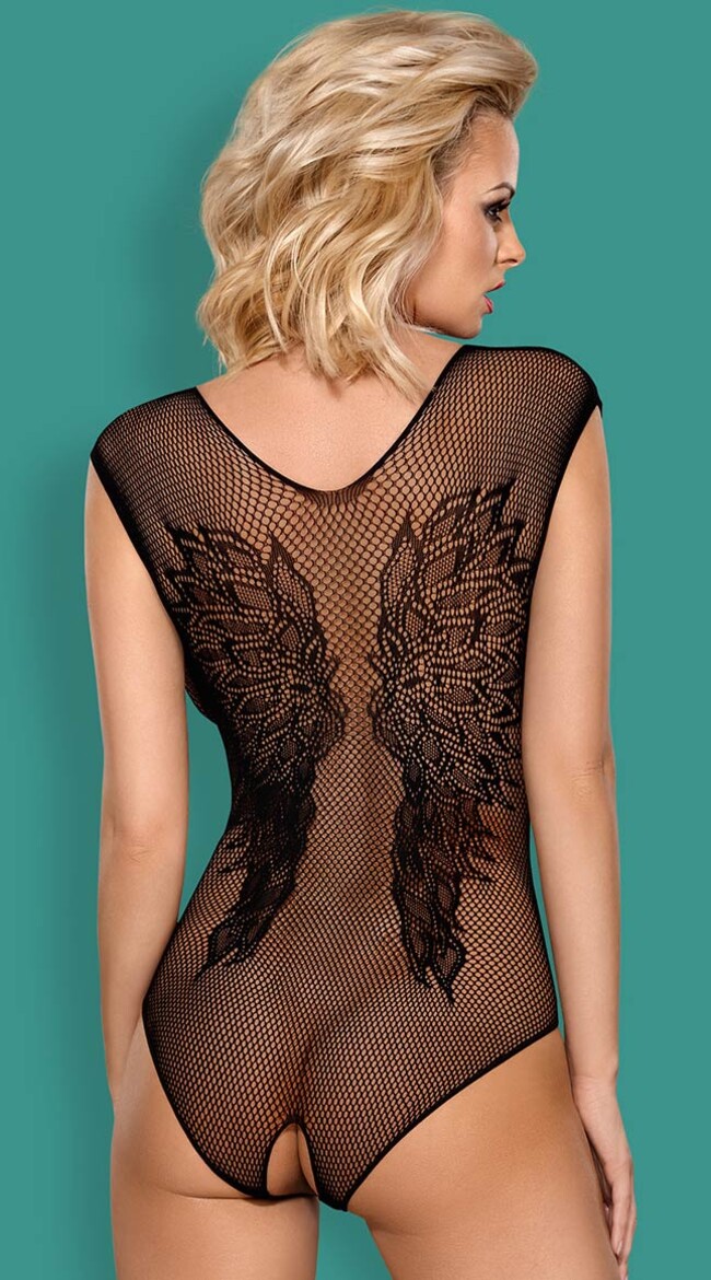 Angel Fishnet Erotic Bodysuit