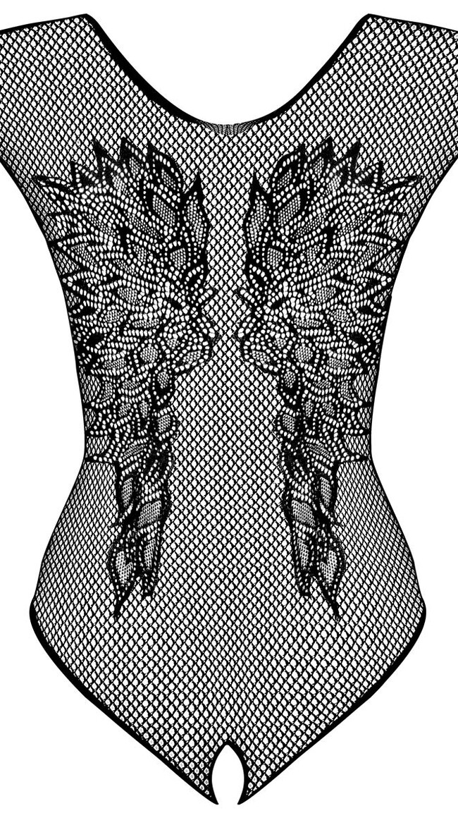 Angel Fishnet Erotic Bodysuit