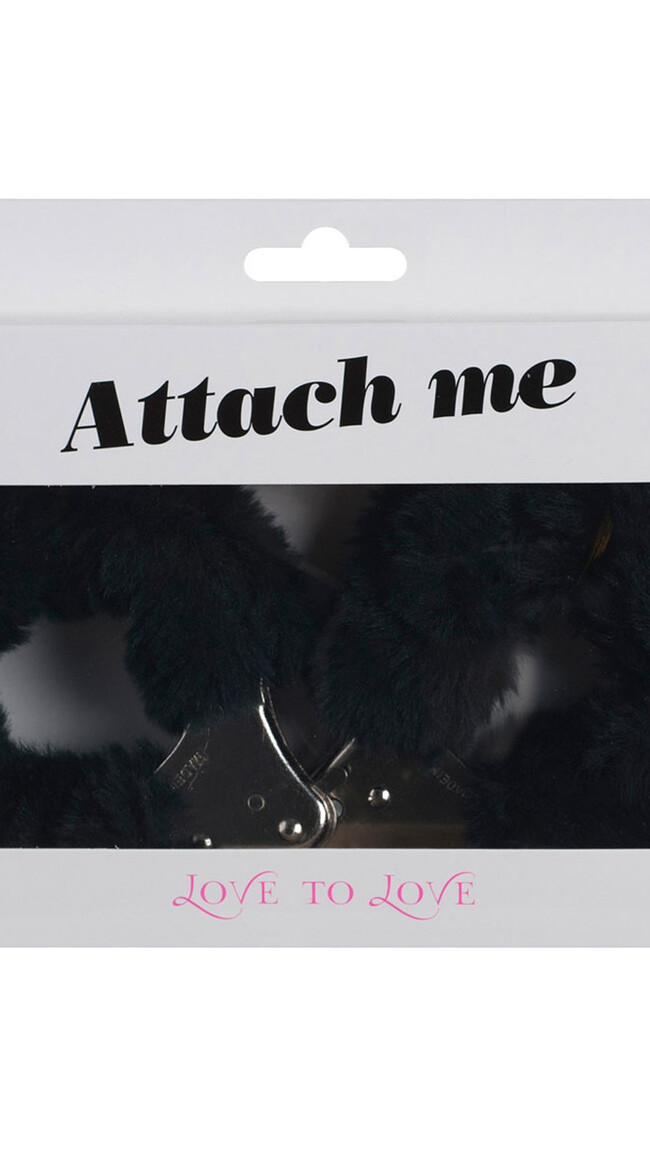 Black Furry Handcuffs