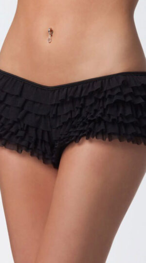 Black Ruffle Frilly Knickers