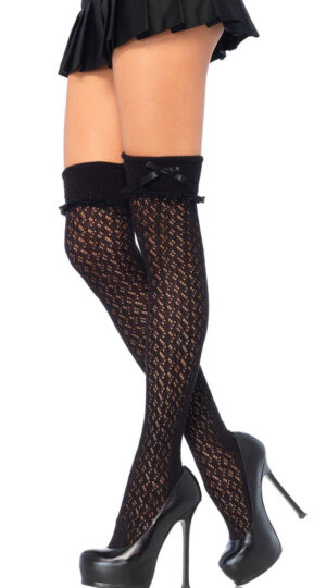 Black Sexy Over The Knee Socks