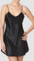 Black Silk Chemise Slip