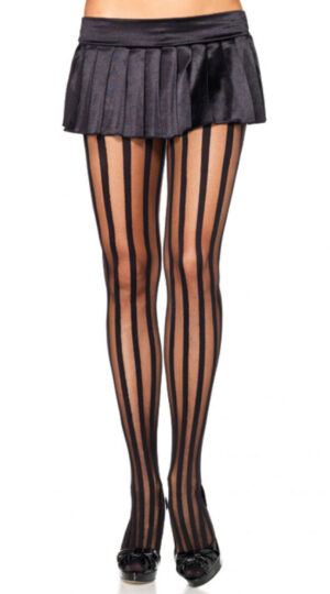 Black Striped Tights