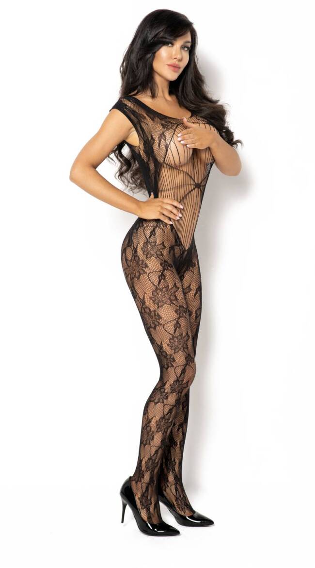 Kiara Black Bodystocking