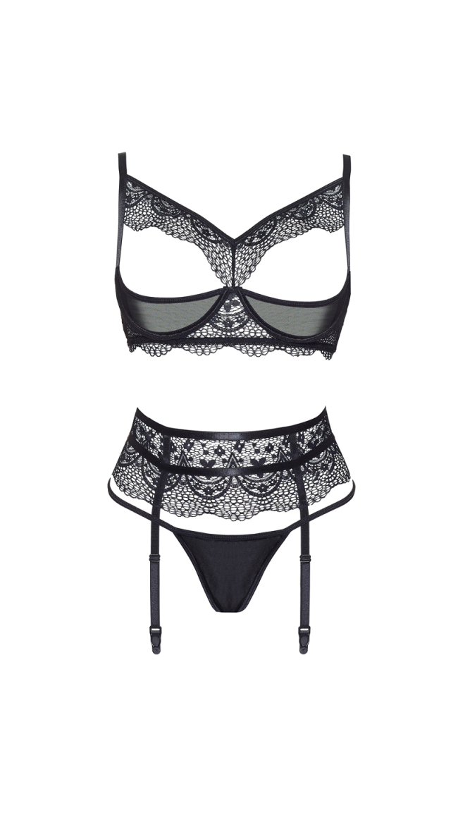 Chiara Black Lace Seduction Set