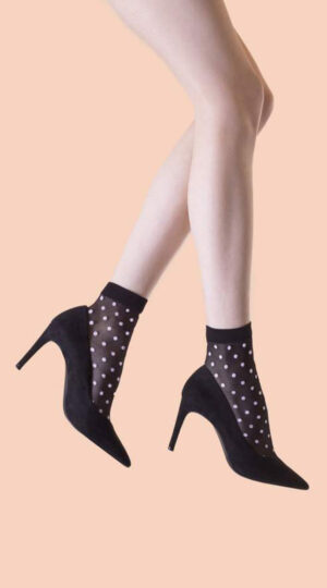 Sheer Spotted Socks