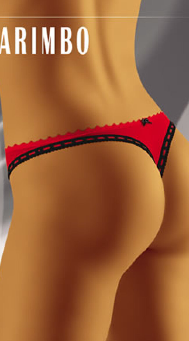 Seductive Scarlet Ribbon Thong