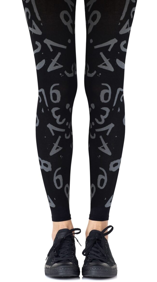 Algebra Class Numerical Print Tights