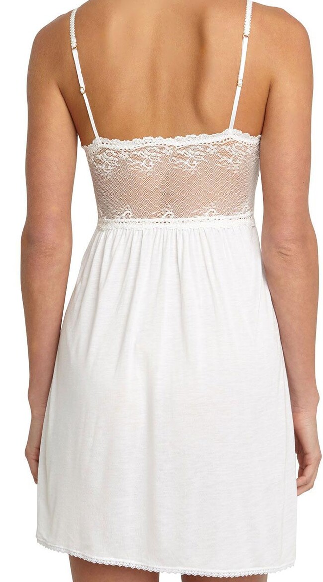 Eberjey Colette White Bridal Chemise