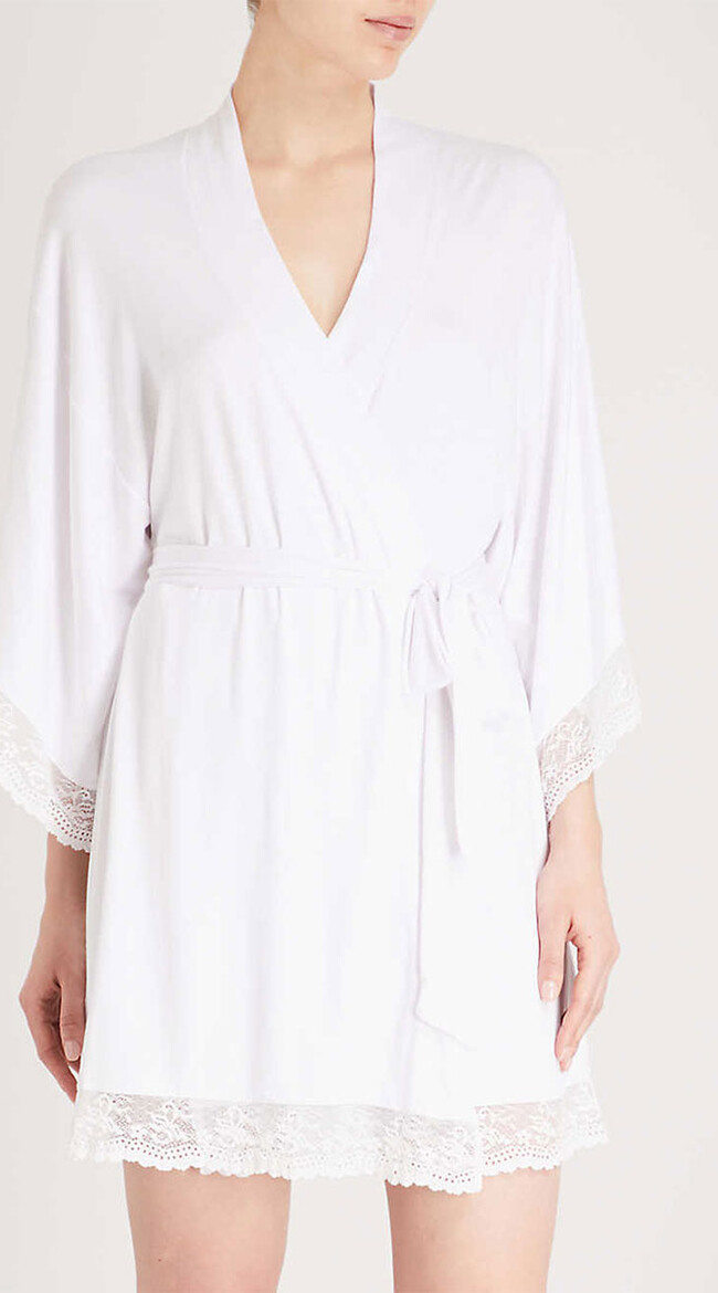 Eberjey White Kimono Robe