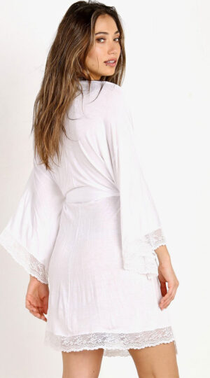Eberjey White Kimono Robe
