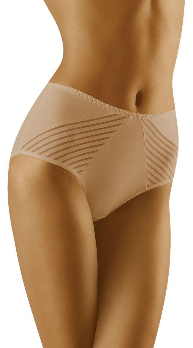 eco-ma Beige Cotton Stripe Briefs