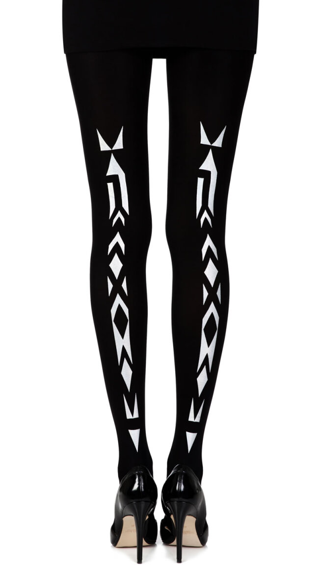 Tribal Silver Rainbow Tights