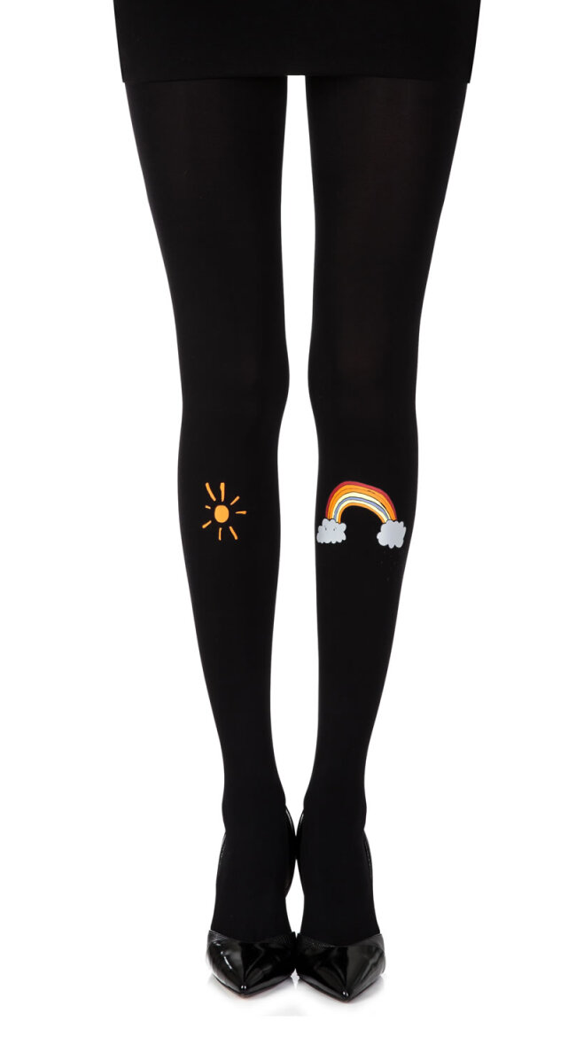 Rainbow Sun Opaque Tights