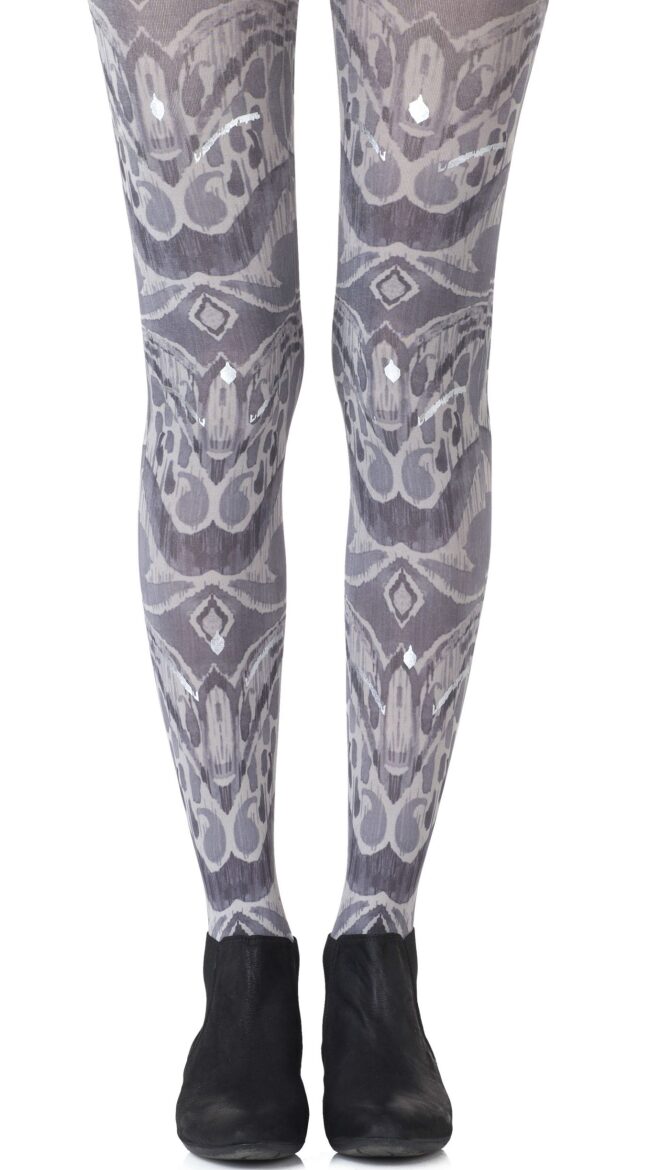 Silver Haze Tie-Dye Tights