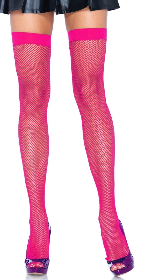 Fishnet Thigh High Stockings