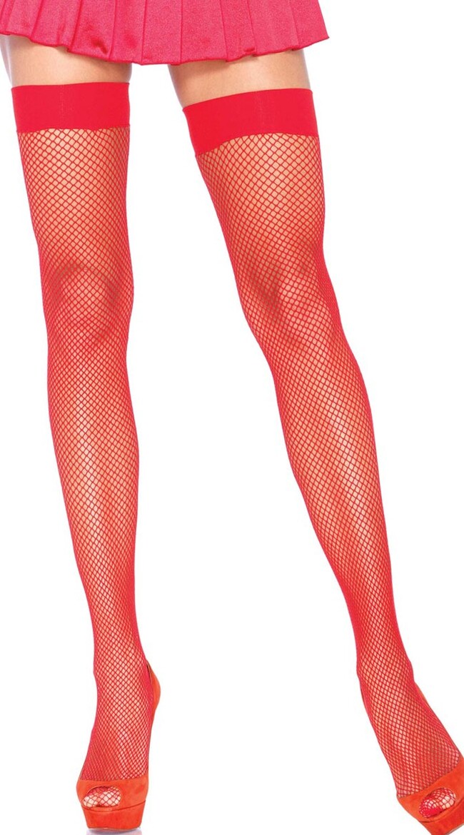 Fishnet Thigh High Stockings