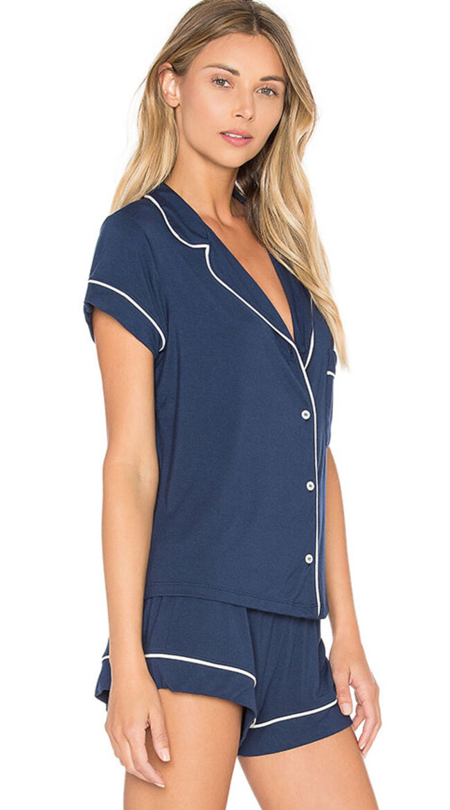 Gisele Navy Short PJ Set