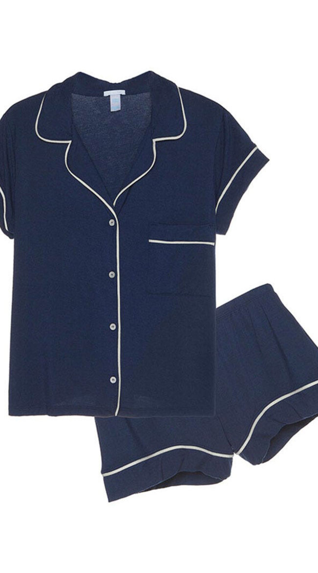 Gisele Navy Short PJ Set