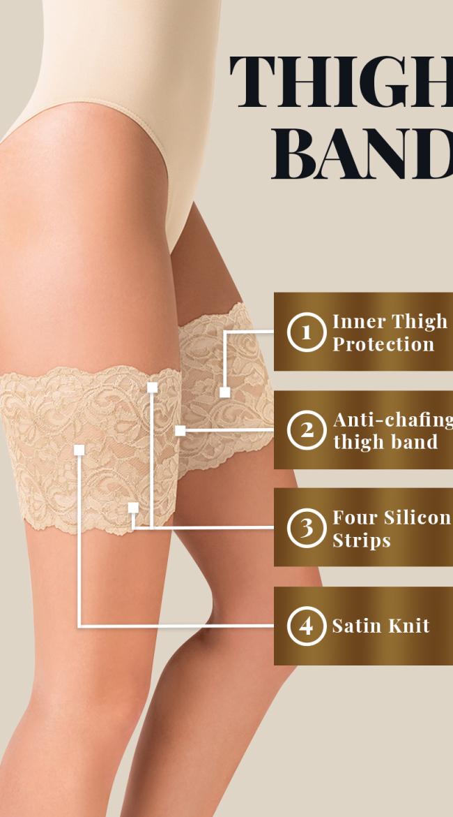 Ivory Lace Thigh Bands