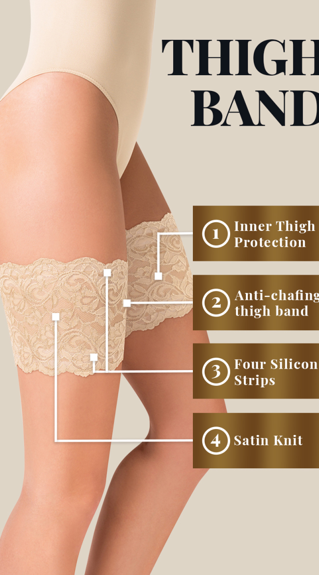Ivory Lace Thigh Bands