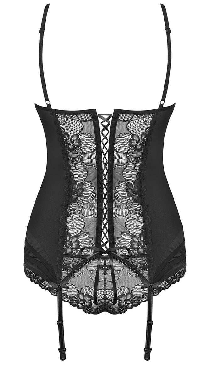 Heartina Black Lace Bustier