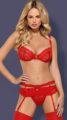 Heartina Sexy Red Bra Set