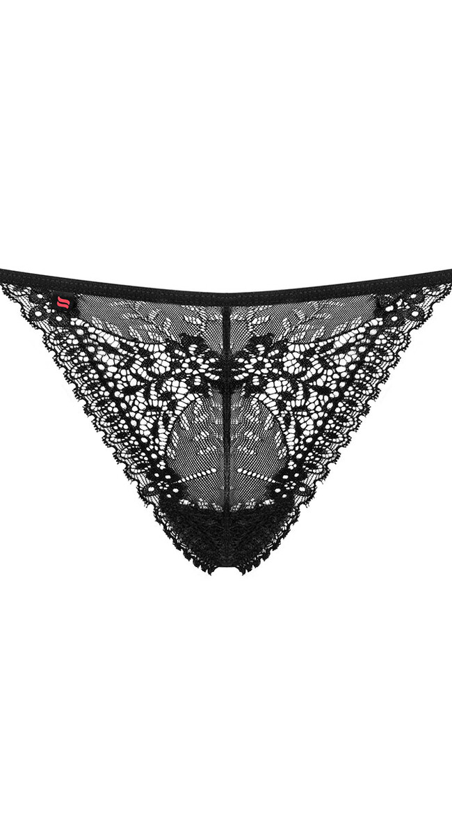 Intensa Black Lace Thong