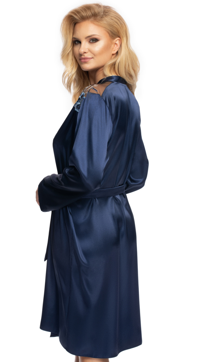 Navy Elegance Robe