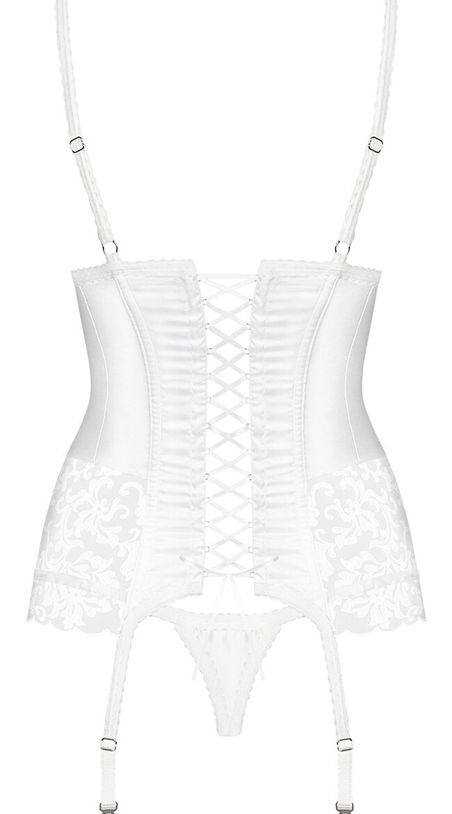 Ivory Satin Bridal Corset