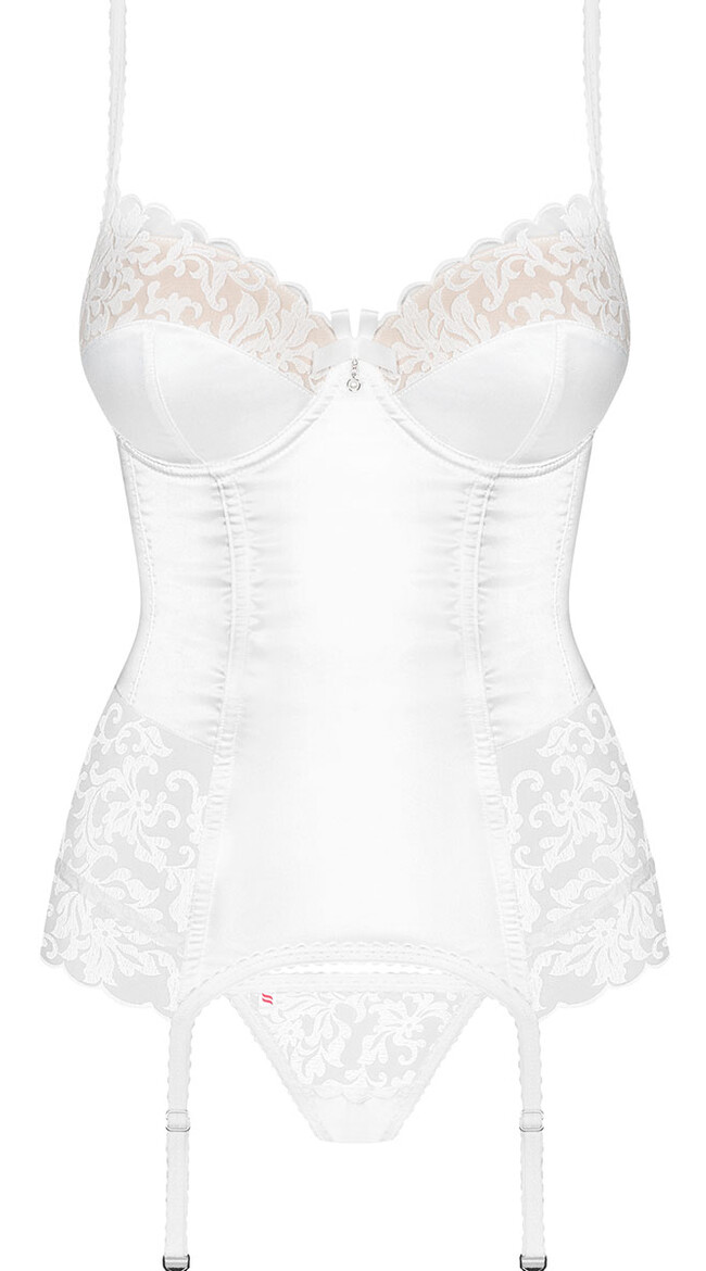 Ivory Satin Bridal Corset