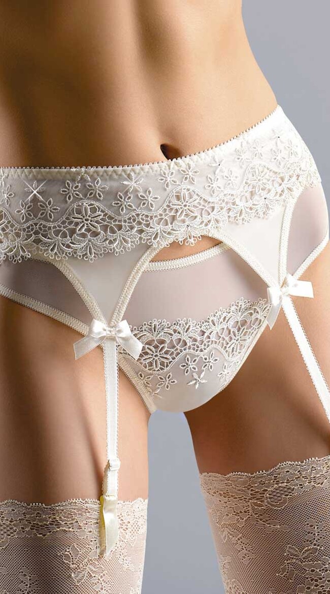 Jonquil Ivory Suspender Belt
