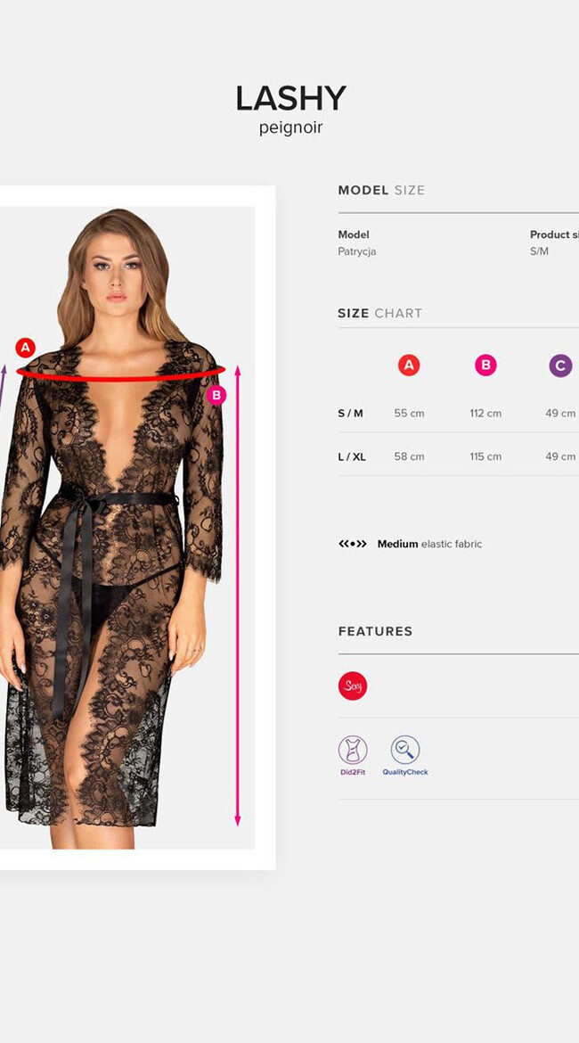 Lashy Peignoir Robe