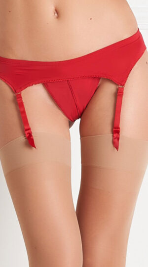 Le Petit Secret Red Suspender Belt