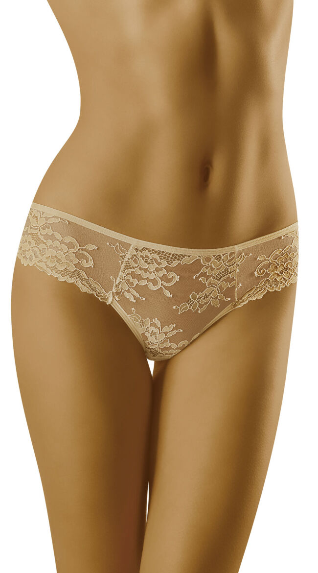 Lola Beige Lace Trim Briefs