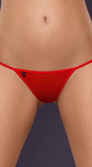 Luiza Red Lace Thong