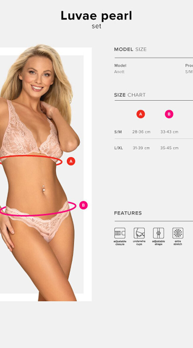 Luvae Pink Bra Set