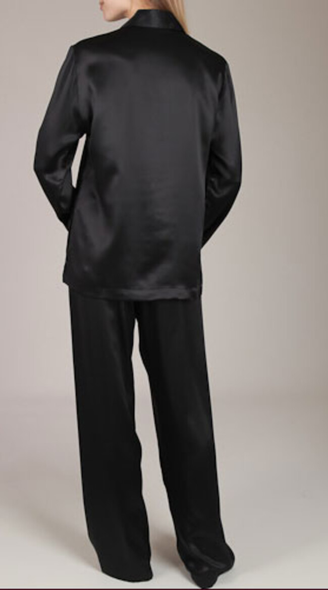 Luxury Black Silk Pyjamas