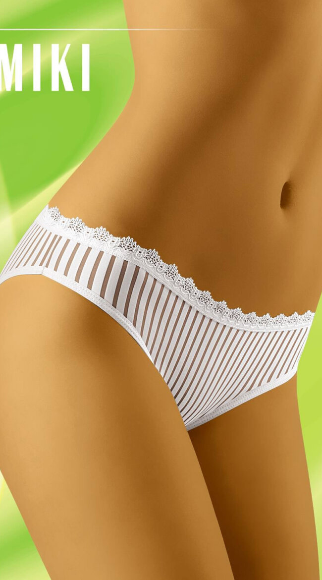 Miki Stripy Embroidered Briefs