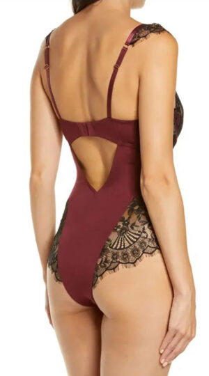 Nicole Wine Bodysuit