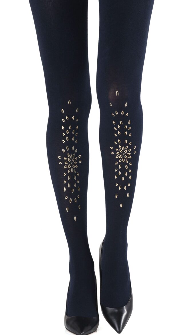 Navy/Gold Grow Up Tights