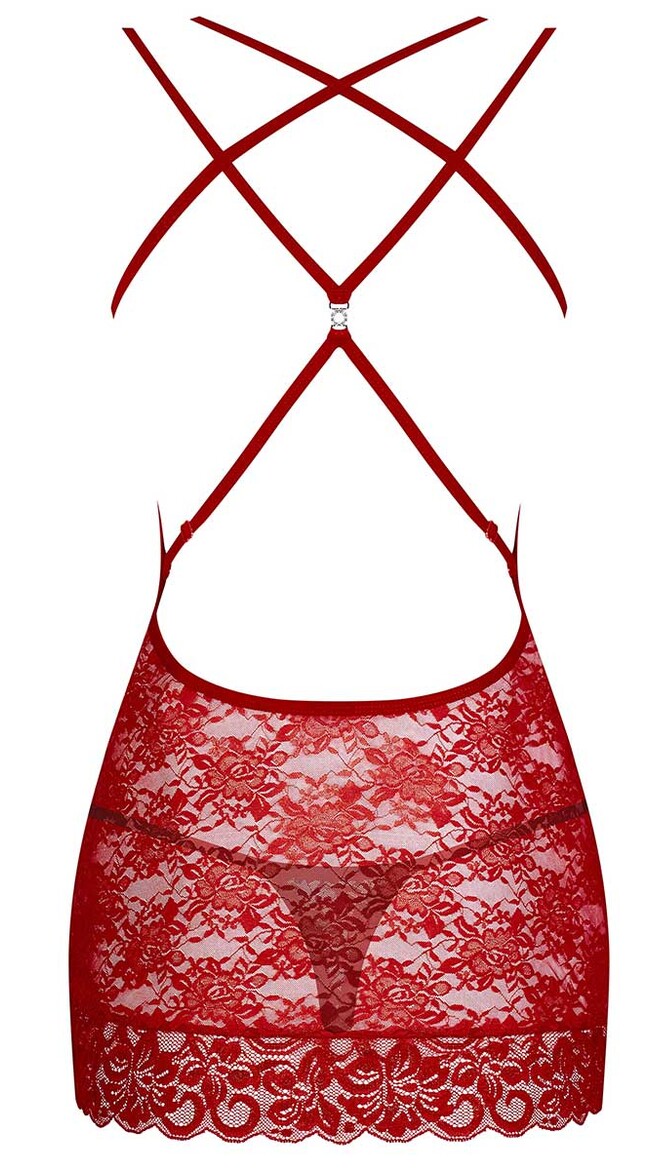 Red Lace Nightwear Chemise