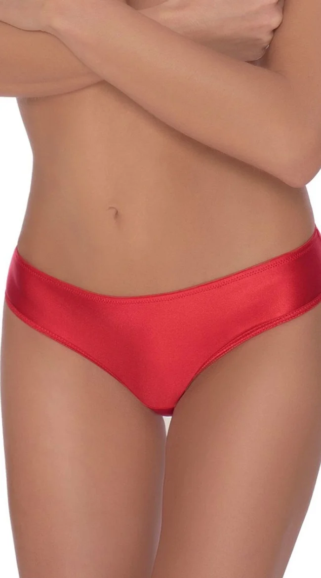 Flaming Hot Red Lace Brief