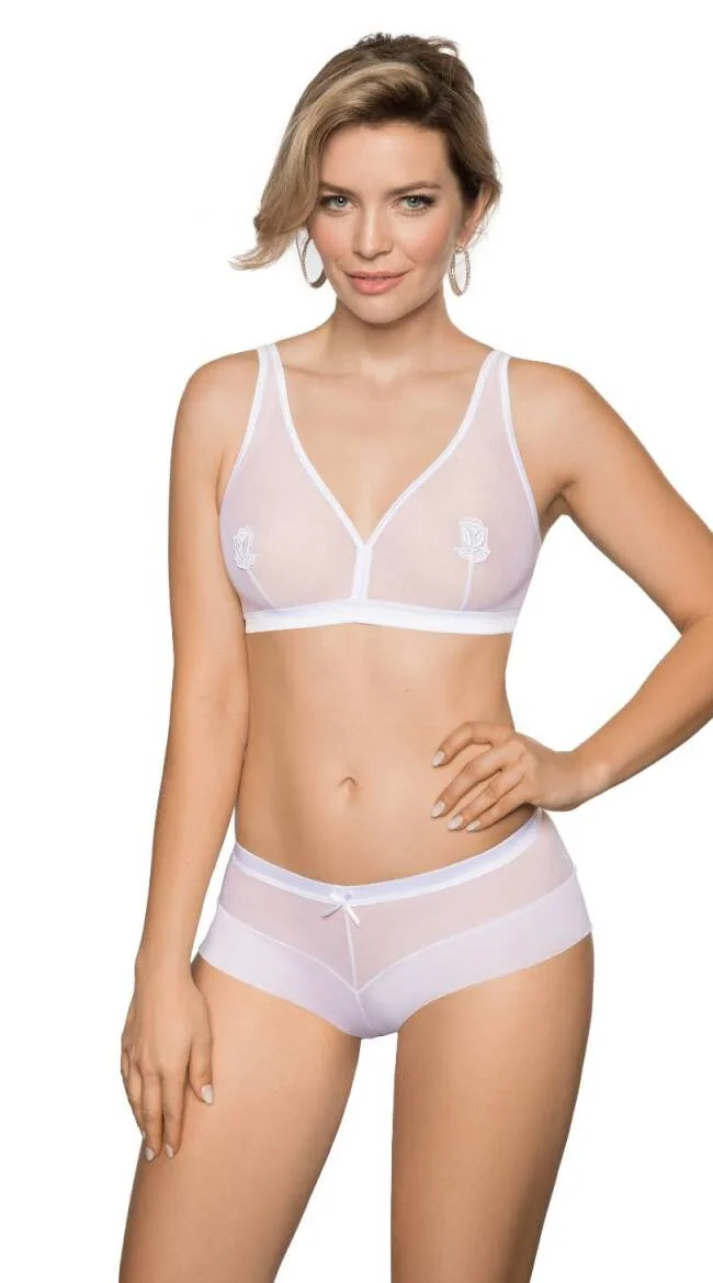 Lisbet White Soft Cup Bra