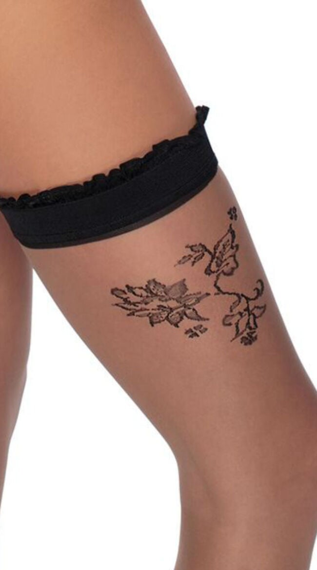 Henna Flower Stockings